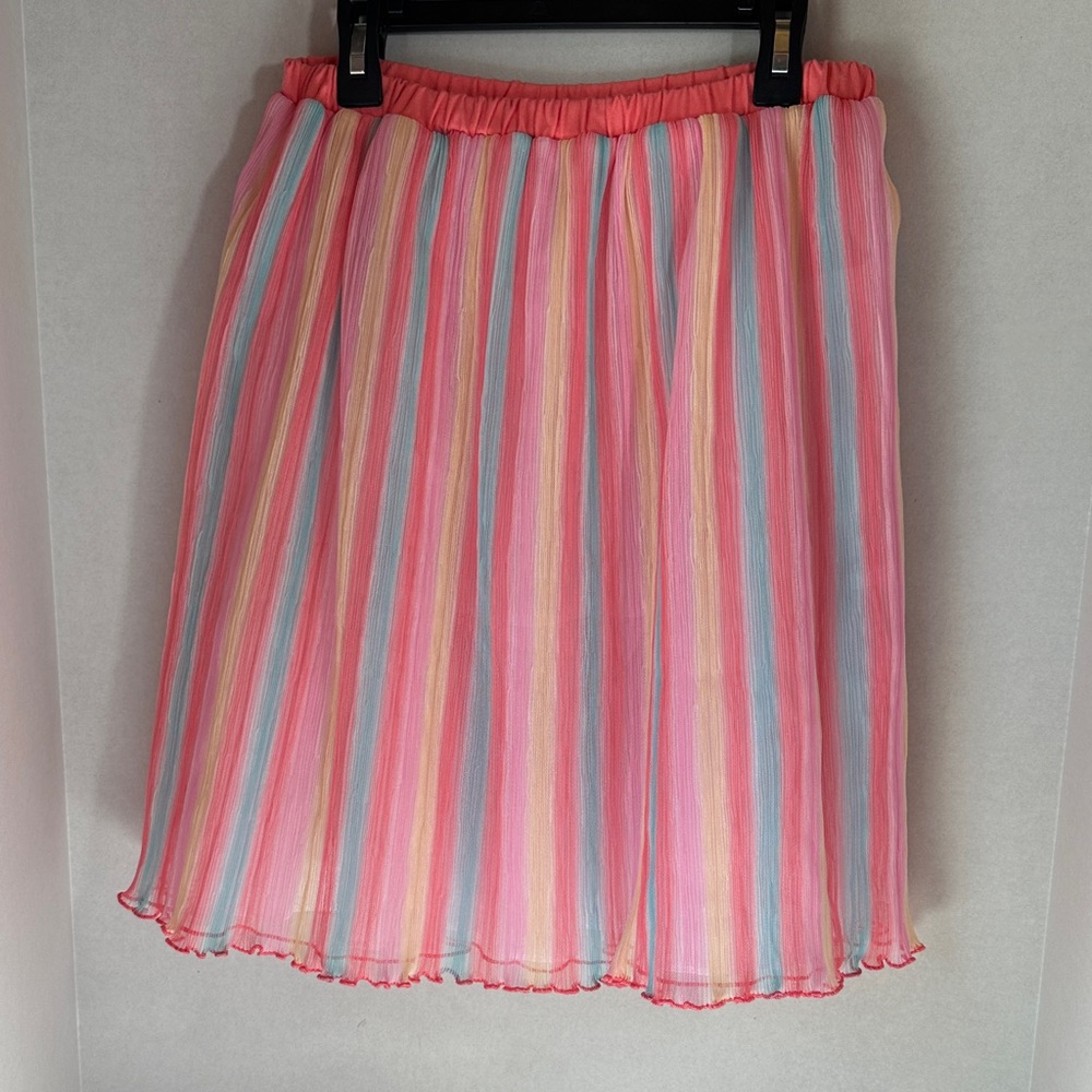 Bonnie jean colorful striped skirt size 14